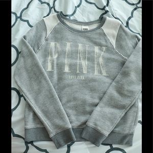 grey “Pink” sweater